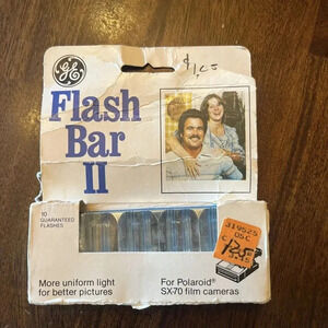 Vintage GE Flash Bar II Sylvania Polaroid Instant Film Cameras SX70 Sealed